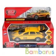 Машина металл LADA VESTA SW CROSS ТАКСИ, длина 12 см, инерц. 9748T в кор. Технопарк в кор.2*36шт | фото №0