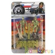 НАБОР СОЛДАТИКОВ С ОРУЖИЕМ, С АКСЕСС. НА БЛИСТЕРЕ "ИГРАЕМ ВМЕСТЕ" в кор.2*80шт | фото №0