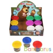 НАБОР "ТЕСТО ДЛЯ ЛЕПКИ" "MULTIART" "МАША И МЕДВЕДЬ" 100 ГР. СТАКАНЕ В ДИСПЛЕЕ УП-12ШТ в кор.12уп | фото №0