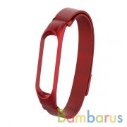 Сменный браслет Xiaomi Mi Band 5/6 миланская петля (Красный) | фото №0