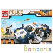 КОНСТРУКТОР ПЛАСТ. МАШИНА ПОЛИЦИЯ С ФИГУРКАМИ И АКСЕСС., 303ДЕТ. В КОР. в кор.24шт (Р) | фото №0