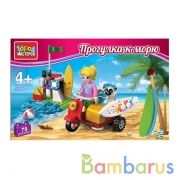 Игрушка конструктор "Город мастеров" прогулка к морю, с фигурками, 79 дет. в русс. кор. в кор 36шт | фото №0