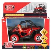 Машина металл свет-звук "БАГГИ", длина 11,5см, рессоры, инерц, в русс. кор. Технопарк в кор.2*36шт | фото №0