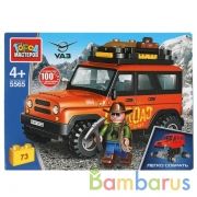 UAZ конструктор uaz HUNTER экспедиция, 73 дет. (легко собрать) Город мастеров в кор.80шт | фото №0