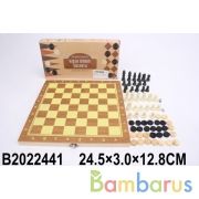 Шахматы-шашки W7701A в русс. кор. в кор.120шт | фото №0