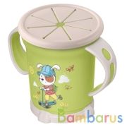 ЧАШКА ДЛЯ СУХИХ ЗАВТРАКОВ С ДЕКОРОМ, 270 МЛ (ЗЕЛЕНЫЙ) в кор.12шт | фото №0