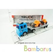 Трейлер инерц. со строит. техникой, цвет в ассорт. K158-1A в кор. в кор.2*60шт | фото №0