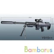 Ружье с лазер. прицелом, с глушителем, на подставке в пак. в кор.2*24шт | фото №0