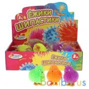 Игрушка ёжик "цыпленок" со светом, 6 цветов в пак. в дисплее ТМ "ИГРАЕМ ВМЕСТЕ" уп-24шт в кор.12уп | фото №0