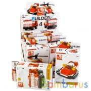 КОНСТРУКТОР ПЛАСТ. ПОЖАРНАЯ ТЕХНИКА, В АССОРТ. В КОР. В ДИСПЛЕЕ УП-8ШТ в кор.27уп | фото №0