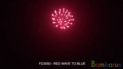 FD3050  ( Шар 3" ) RED WAVE TO BLUE 3" | фото №0
