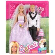 Набор из 2-х кукол 29см София и Алекс, свадьба, с аксесс. на блистере (русс. уп) Карапуз в кор.18наб | фото №0