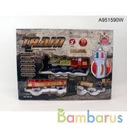 Железная дорога р/у со светом, длина полотна 420см 38 в кор. в кор.2*12шт | фото №0