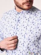 Рубашка Мужская Damon голубой, темно-синий, белый | фото №0