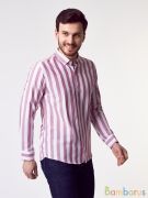 Рубашка Damon бордовый, белый | фото №0