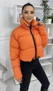 Короткая Оранжевая Женская Куртка WOOL STYLE / Осень - Зима | фото №0