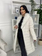 Белая Женская длинная / балоновая куртка  | фото №0