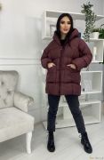 Бордовая Женская Куртка / Осень-Зима / Оверсайз | фото №0