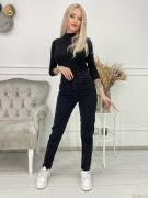 Женские джинсы с лайкрой Slimfit / Черные  | фото №0