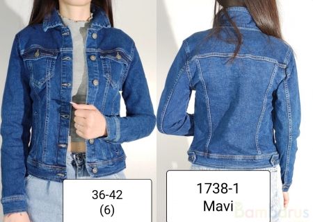 Джинсовая куртка женская / Голубая 
