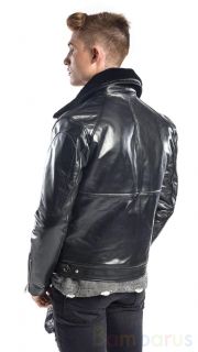 Мужская кожаная куртка / 100% натуральная кожа