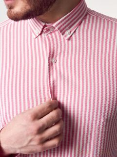  Прямая Рубашка Damon розово-белый полосками