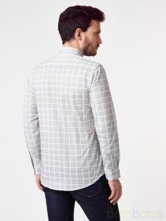 Мужская рубашка Damon Белый,Серый в клетку
