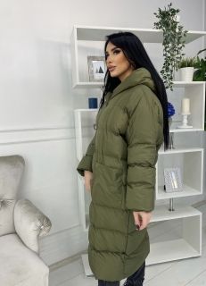 Длинная Женская Куртка / Осень-Зима / Зеленый цвет