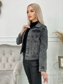 Серая Женская Джинсовая Куртка