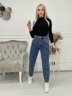 Женские свободные джинсы с снежным оттенком