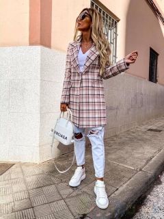 Женское Пальто в клетку