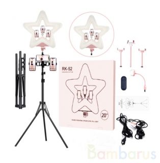 Цветная RGB лампа RK-52 в форме Звезды со штативом на bambarus.ru