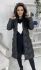 Черная длинная зимняя куртка 